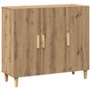 vidaXL Skjenk artisan eik 90x34x80 cm konstruert tre