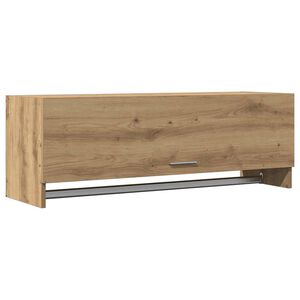 vidaXL Garderobe artisan eik 100x32,5x35 cm konstruert tre