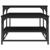 vidaXL Salongbord svart 102x60x45 cm konstruert tre