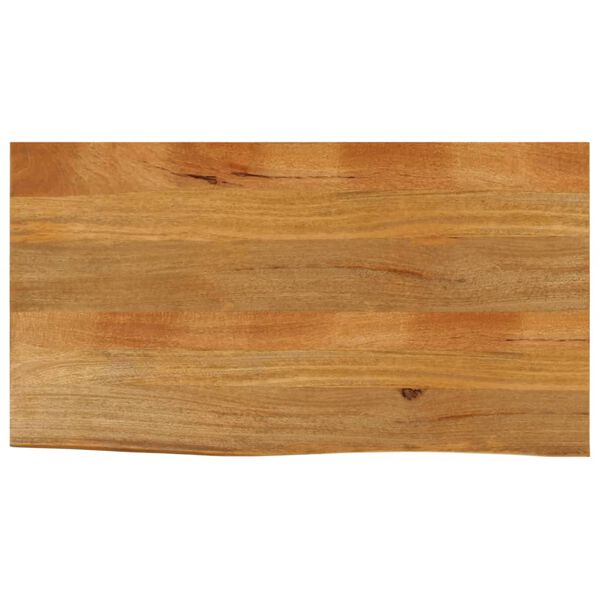 vidaXL Bordplate 110x60x2,5 cm naturlig kant heltre mango