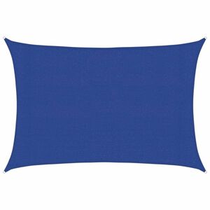 vidaXL Solseil 160 g/m&sup2; rektangul&aelig;r bl&aring; 3x4 m HDPE