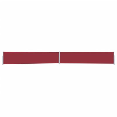vidaXL Uttrekkbar sidemarkise 170x1200 cm rød