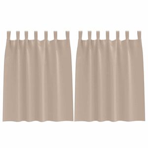 vidaXL Mørkleggende Gardiner med Ringer 2 pcs Gråbrun 140 x 140 cm