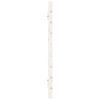 vidaXL Veggmontert sengegavl hvit 186x3x63 cm heltre furu