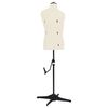 vidaXL Justerbar utstillingsdukke mann størrelse 37-45 kremhvit