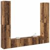 vidaXL Vegghengte TV-benker 6 stk gammelt tre konstruert tre