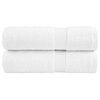 vidaXL Premium dusjh&aring;ndkl&aelig;r SOLUND 2 stk hvit 70x140 cm 600gsm