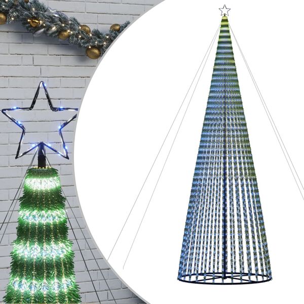 vidaXL LED Juletre 1544 LEDs Bl&aring; 500 cm