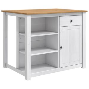 vidaXL Kj&oslash;kken&oslash;yset 2 stk. PANAMA Hvit og Honningvoks 112 x 77 x 90 cm