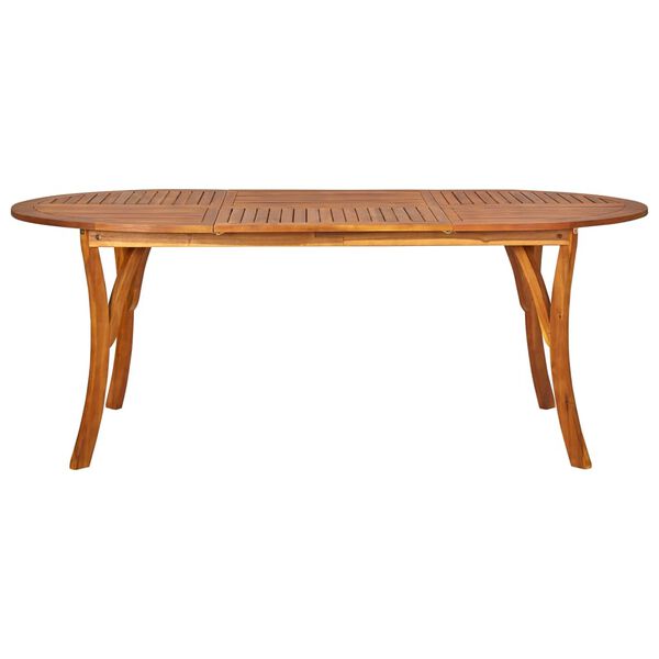 vidaXL Utend&oslash;rs spisestue 7 deler hvit