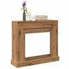 vidaXL Peisramme artisan eik 100x30x87,5 cm konstruert tre