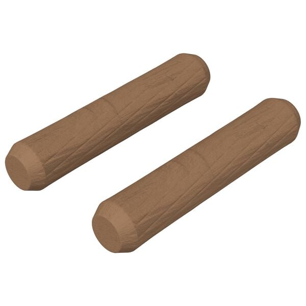 vidaXL Treplugger 2 pcs Brun &Oslash;8 x 35 mm Heltre