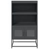 vidaXL Highboard antrasitt 68x39x123 cm stål