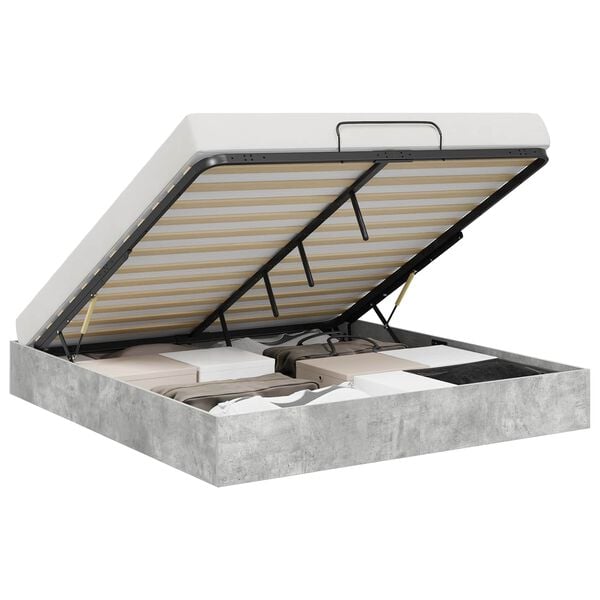 vidaXL Ottoman sengeramme Betong 193 x 120 x 25 cm Sponplate