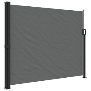 vidaXL Uttrekkbar sidemarkise 160x600 cm antrasitt