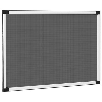 vidaXL Utvidbar insektskjerm for vinduer hvit (75-143)x50 cm