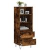 vidaXL Highboard r&oslash;kt eik 40x36x110 cm konstruert tre