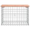 vidaXL Hagebenk gabiondesign 63x31,5x42 cm heltre douglasgran