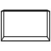 vidaXL Konsollbord svart 120x35x75 cm herdet glass