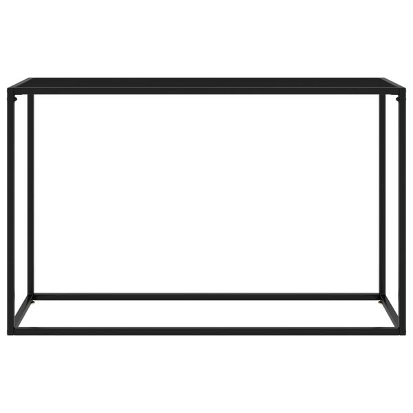 vidaXL Konsollbord svart 120x35x75 cm herdet glass