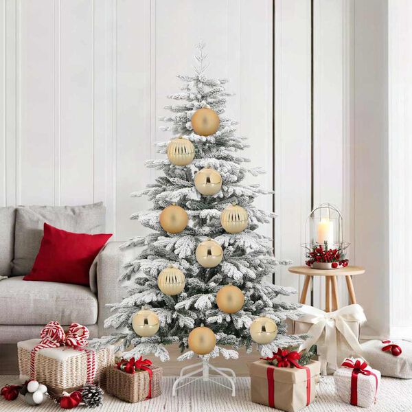 vidaXL Julekule Sett 9 pcs Gull Plast