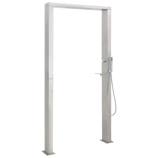 vidaXL Utend&oslash;rs dusj rustfritt st&aring;l doble dyser