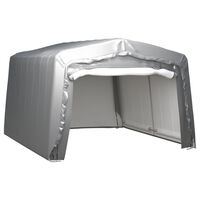 vidaXL Oppbevaringstelt 370x370 cm stål grå
