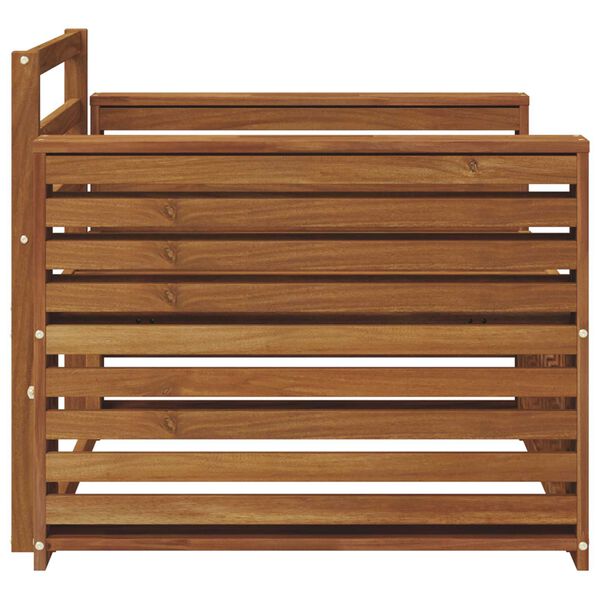 vidaXL 2 Stk Sofa med armlener Solid akasietre Naturlig