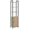vidaXL Bokskap Sonoma eik 40 x 24 x 161 cm Konstruert tre