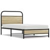 vidaXL Sengeramme uten madrass sonoma eik 100x200 cm konstruert tre