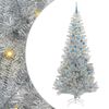 vidaXL Juletre med 300 LED med stativ s&oslash;lv 240 cm PET