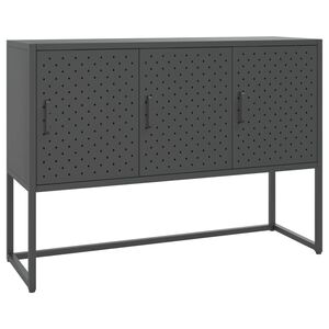 vidaXL Skjenk antrasitt 105x35x75 cm st&aring;l