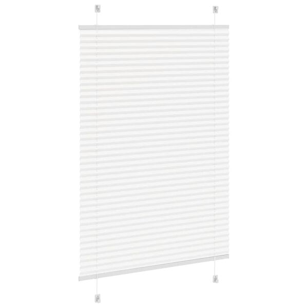 vidaXL pliss&eacute;gardin Hvit 95x100 cm Stoff Bredde 94,4 cm Polyester