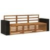 vidaXL Sofasett 3 stk. Solid akasietre
