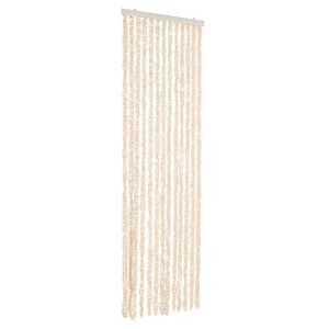 vidaXL Fluegardin beige og hvit 56x200 cm chenille