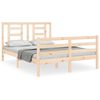 vidaXL Sengeramme med hodegavl 140x200 cm heltre