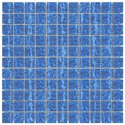 vidaXL Mosaikkfliser 11 stk blå 30x30 cm glass