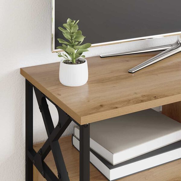 vidaXL TV-skap Artisan Eik 90 x 33 x 45 cm Konstruksjonsvirke og st&aring;l