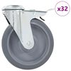 vidaXL Svinghjul med bolthull 32 stk 125 mm