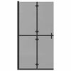 vidaXL Walk-In dusjvegg Svart 90 x 6.5 x 190 cm