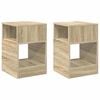 vidaXL Avlastningsbord 2 stk. Sonoma eik 30,5 x 30 x 45 cm