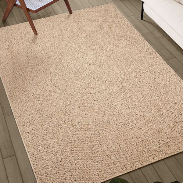 vidaXL Teppe ZIZUR 80x200 cm jute-utseende innend&oslash;rs og utend&oslash;rs