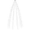 vidaXL Nettlys for jultre med 250 LED kaldhvit 250 cm