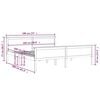vidaXL Sengeramme heltre furu 180x200 cm