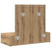 vidaXL Sminkebord med speillys Brun 83 x 40 x 70 cm Konstruert tre