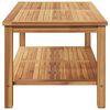 vidaXL Kaffebord Brun 110 x 55 x 45 cm Heltre teak