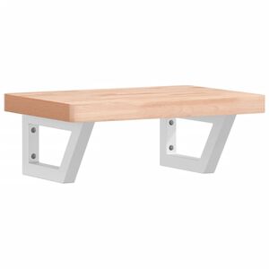 vidaXL Servanthylle veggmontert st&aring;l og heltre b&oslash;ketre