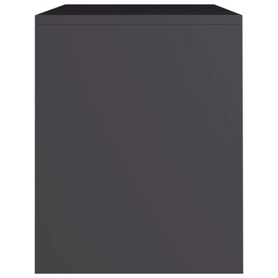 vidaXL Nattbord grå 40x30x40 cm sponplate