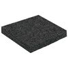 vidaXL Gummigranulat uteplasspad Svart 9 x 9 x 1 cm Gummi