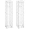 vidaXL Gabionstolper 2 stk 40x40x180 cm jern